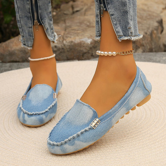Round Toe Flat Loafers