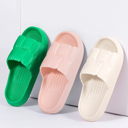 2023 Women Soft Sole Cloud Slippers Thick Platform Indoor Outdoor Beach Sandals Summer EVA Non Slip Flip Flops